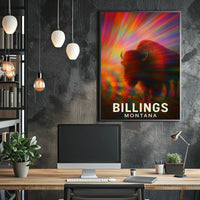 Billings Wilderness Wanderer Digital Painting Poster