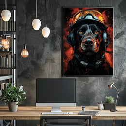 Heroic Canine Aviator Poster