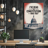 United States Capitol Vintage-Inspired Political or Propaganda Poster