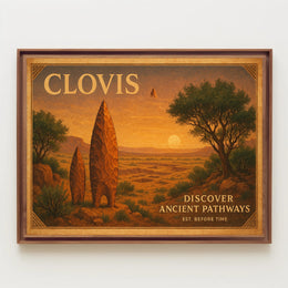 Discover Ancient Pathways Travel Poster