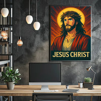 Jesus Christ Iconic Representation Poster