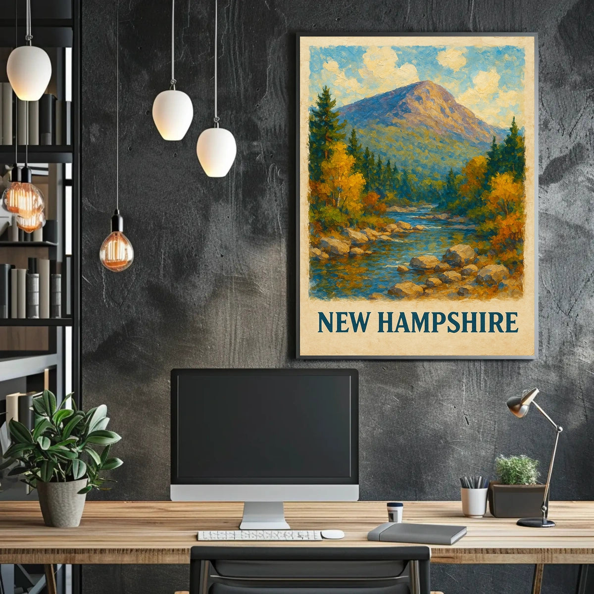 Scenic New Hampshire Landscape Poster