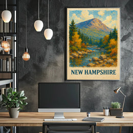 Scenic New Hampshire Landscape Poster