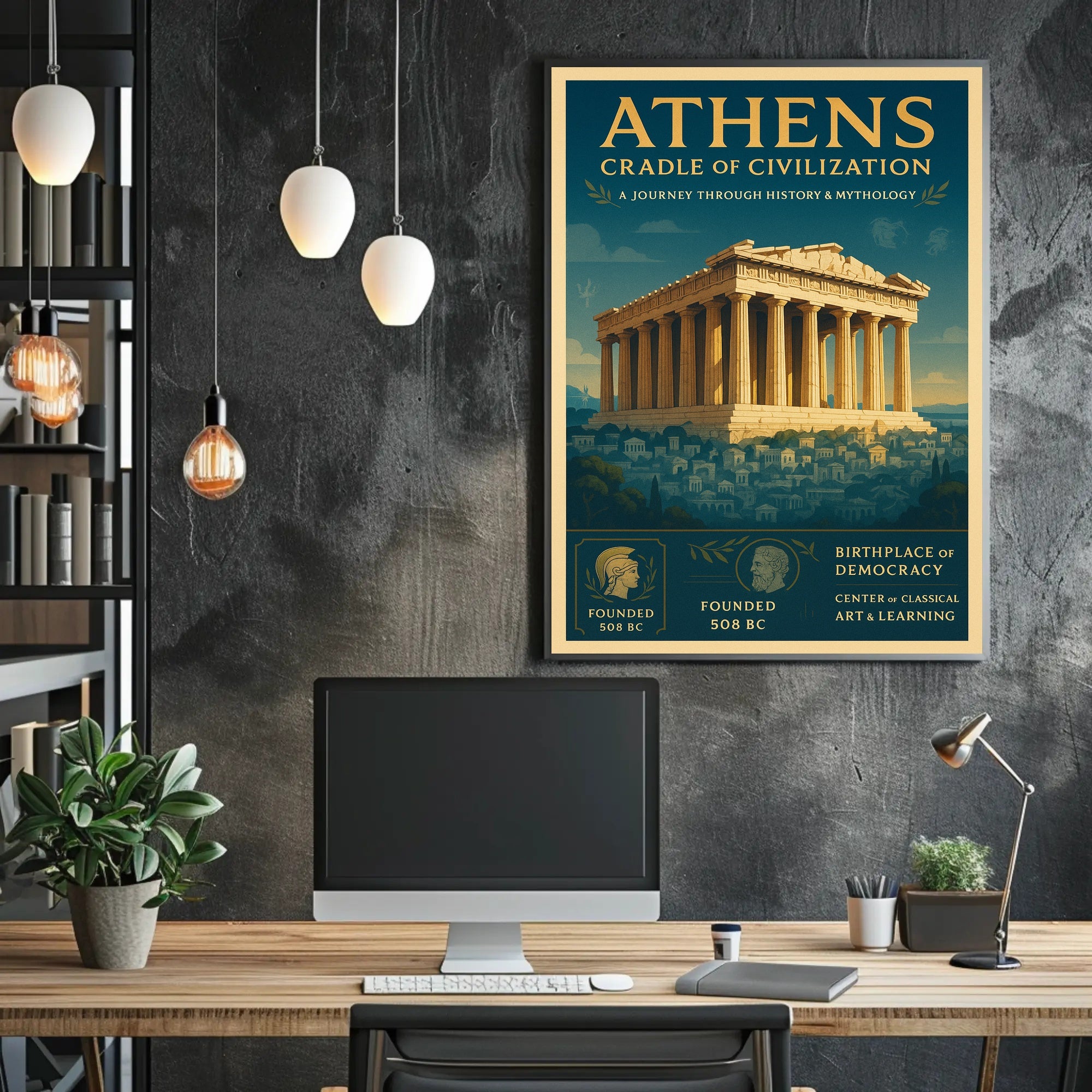 Athens Journey: Exploring Classical Heritage Cultural or Heritage Poster
