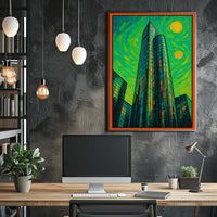 Abstract Urban Skyline Poster