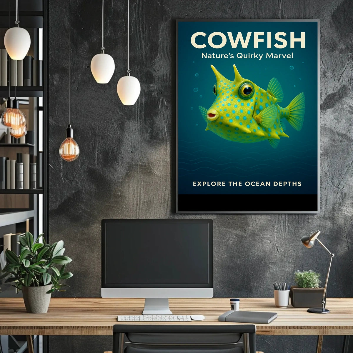 Cowfish NatureS Quirky Marvel Poster