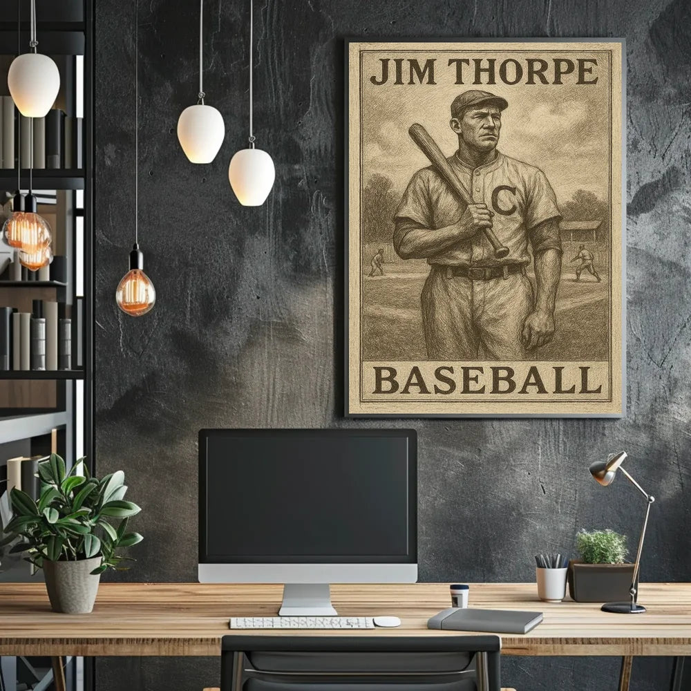 Vintage Baseball Celebration Art Poster