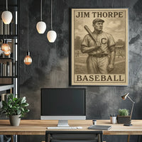 Vintage Baseball Celebration Art Poster