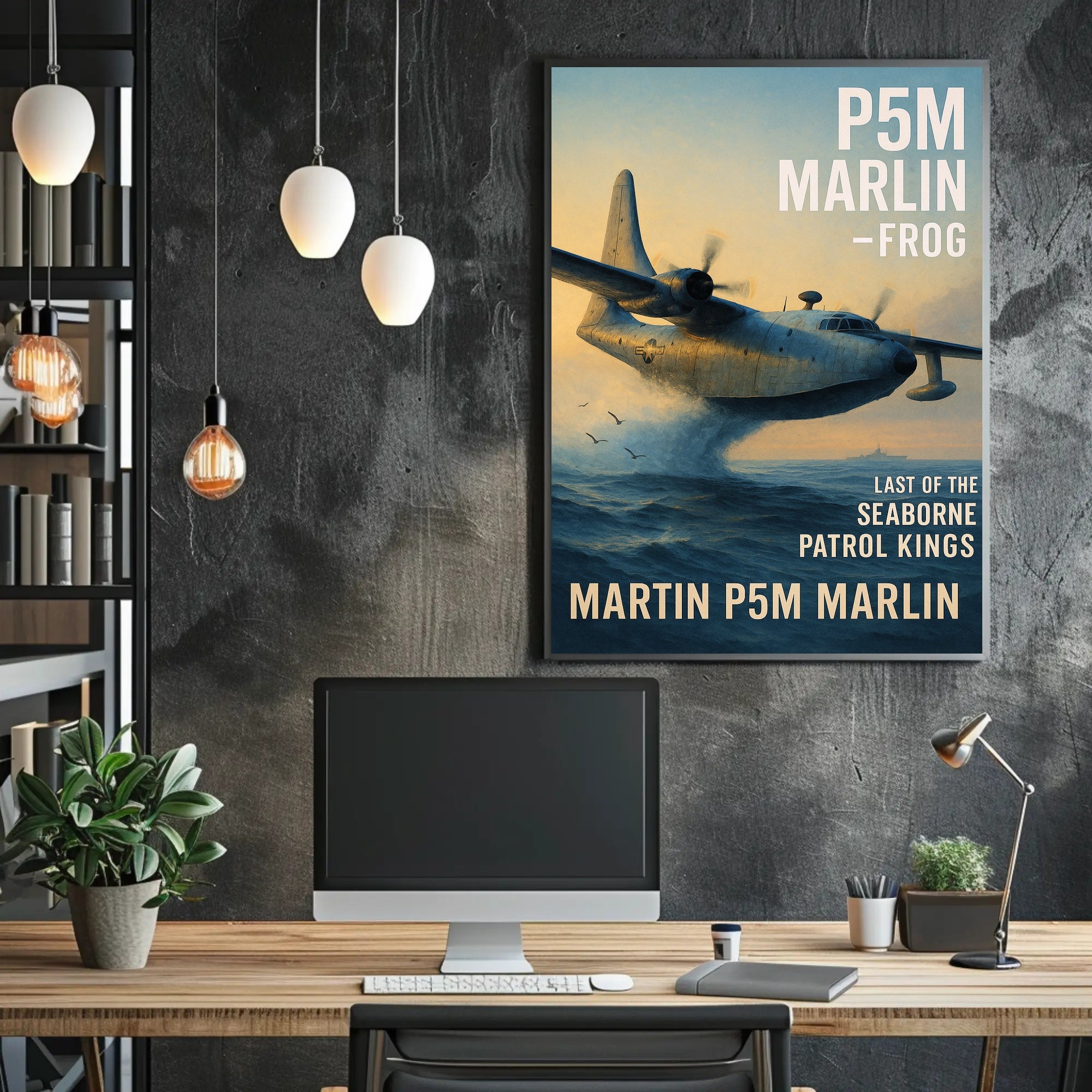 Martin P5M Marlin Seaborne Patrol Kings Poster PosterGoat