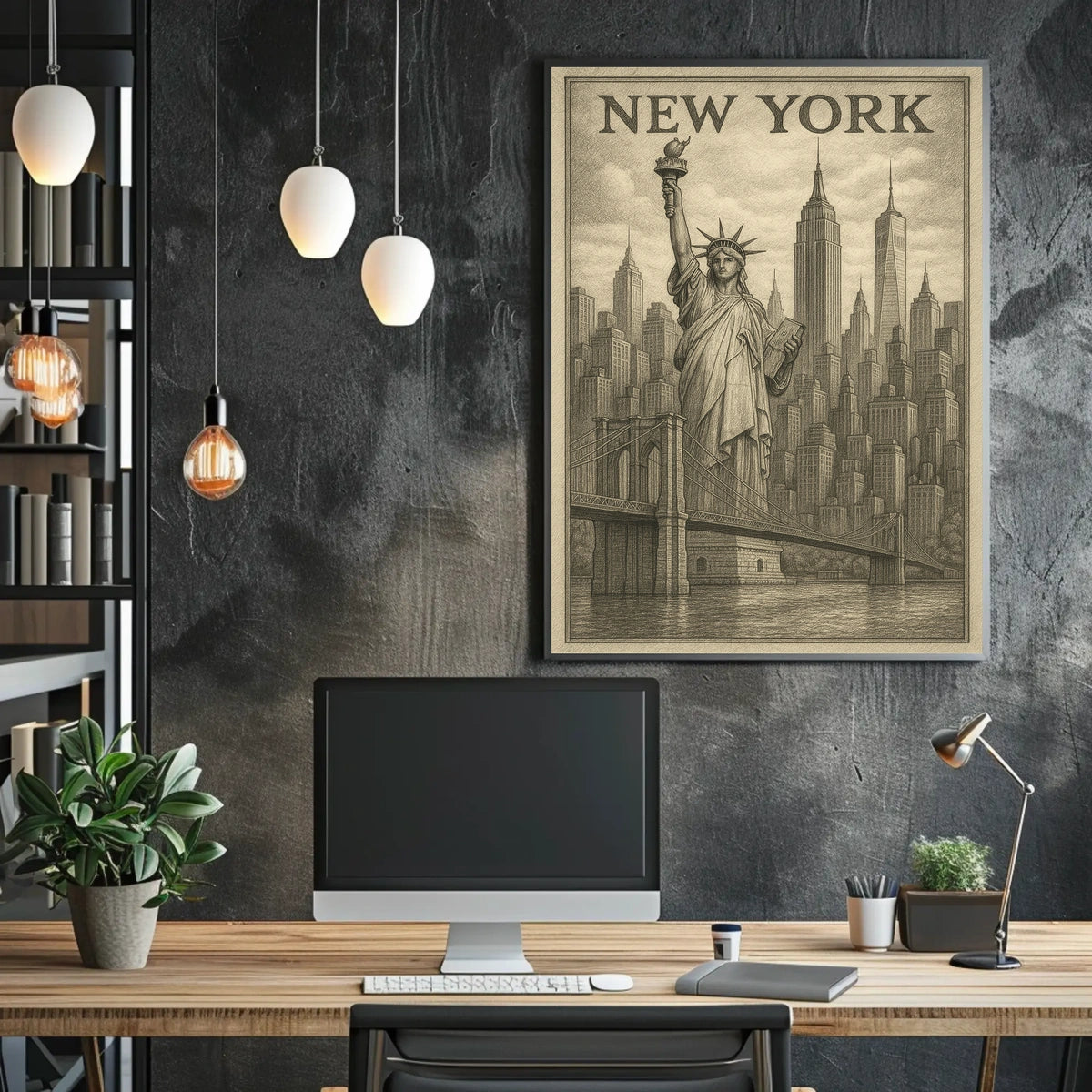 New York Cityscape Poster
