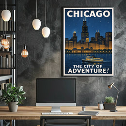 Chicago The City of Adventure Poster