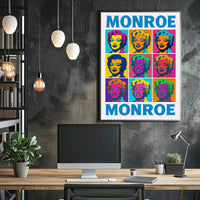 Monroe Pop Art Tribute Poster PosterGoat