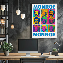 Monroe Pop Art Tribute Poster PosterGoat