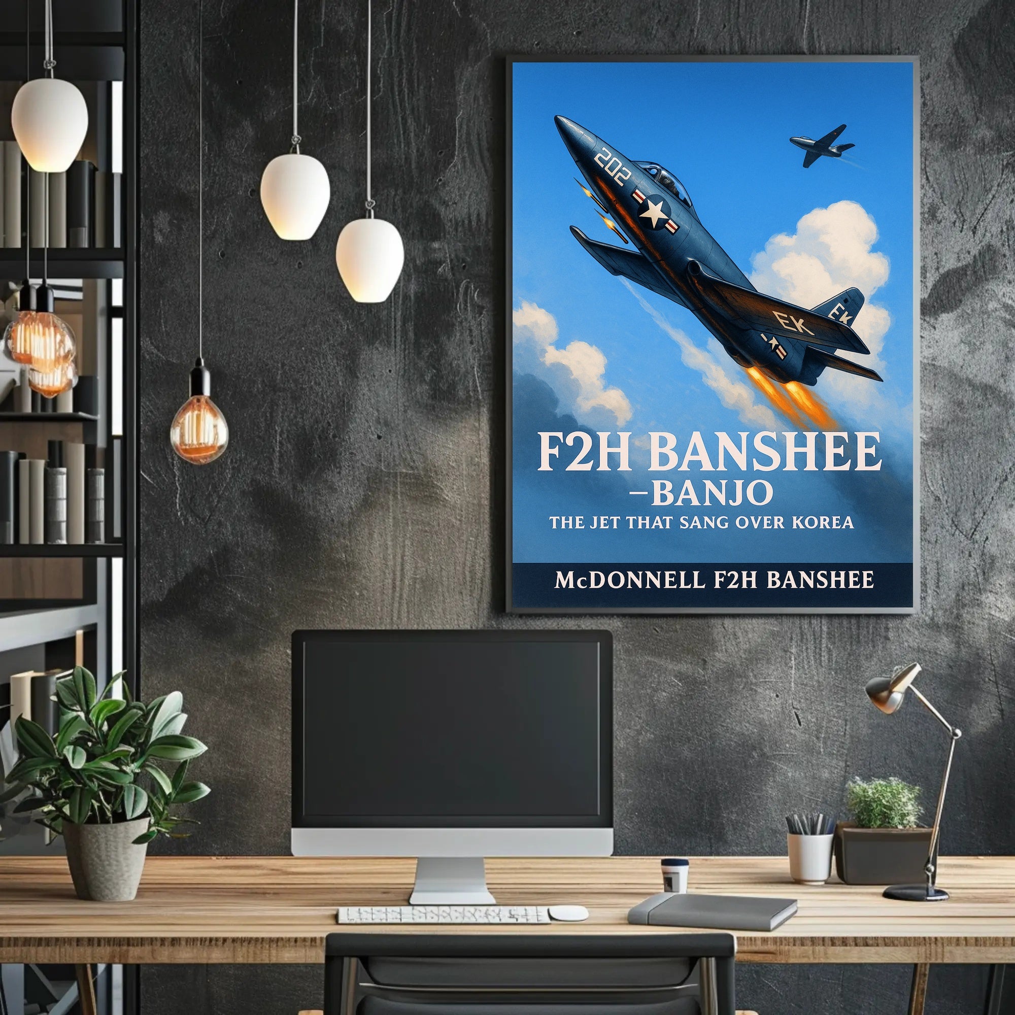 F2H Banshee The Jet That Sang Over Korea Poster PosterGoat