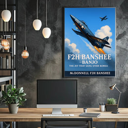 F2H Banshee The Jet That Sang Over Korea Poster PosterGoat