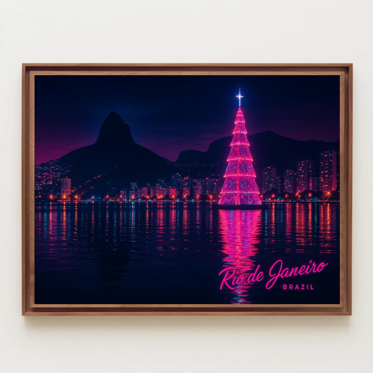 Rio de Janeiro Nightscape Poster