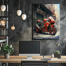 Urban Motorcycle Dream Poster PosterGoat