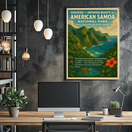 Discover Untamed Beauty American Samoa National Park Poster
