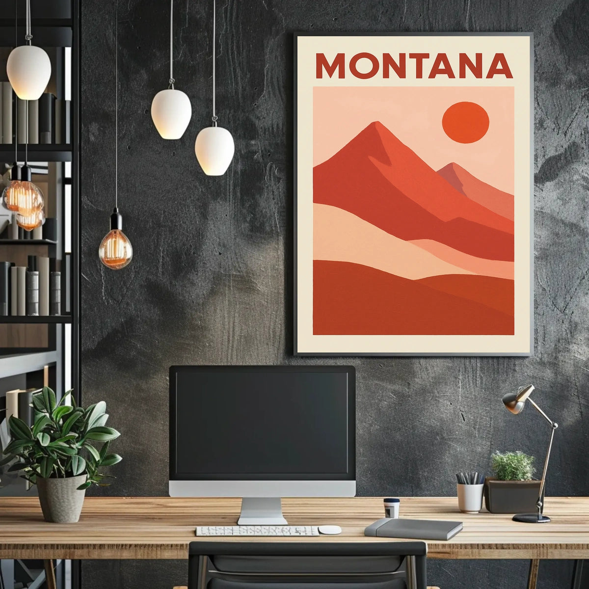 Montana Landscape Poster