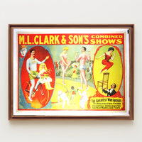 M.L. Clark & Son's Combined Shows Poster