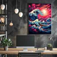 The Great Wave Artistic Interpretation Poster PosterGoat