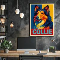 Collie Portrait Poster