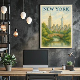 New York Cityscape Poster