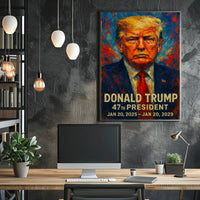 Donald Trump Guardian Nation Patriotic Impressionism Poster