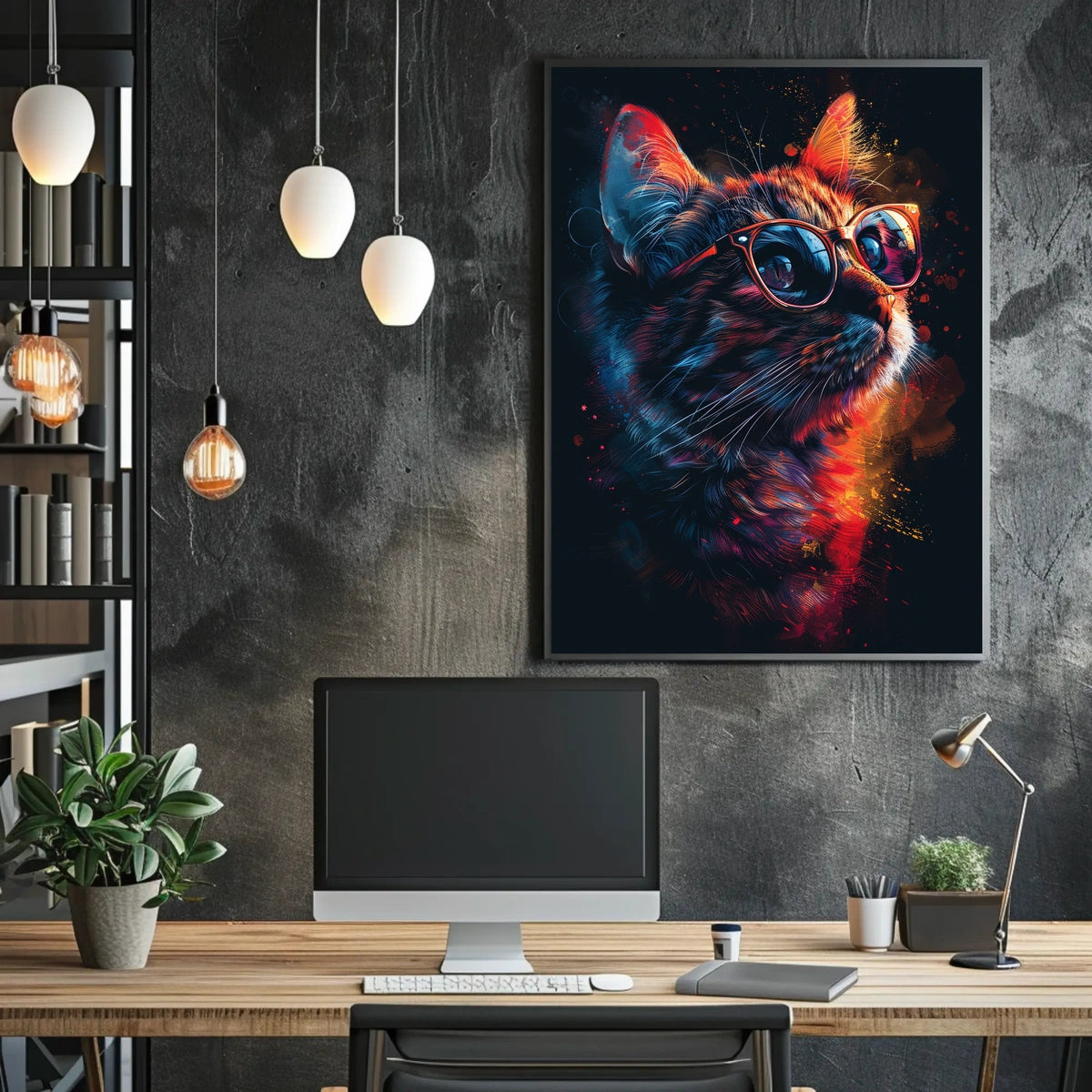 Cool Cat Vibes Poster