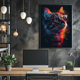 Cool Cat Vibes Poster