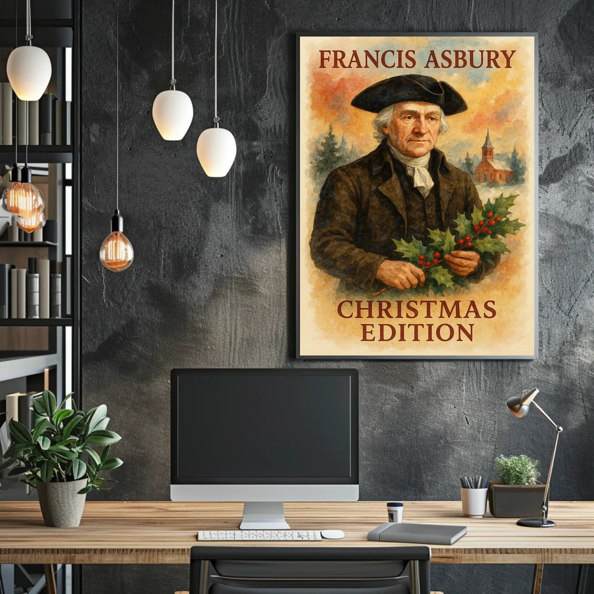 Historical Francis Asbury Christmas Edition Poster