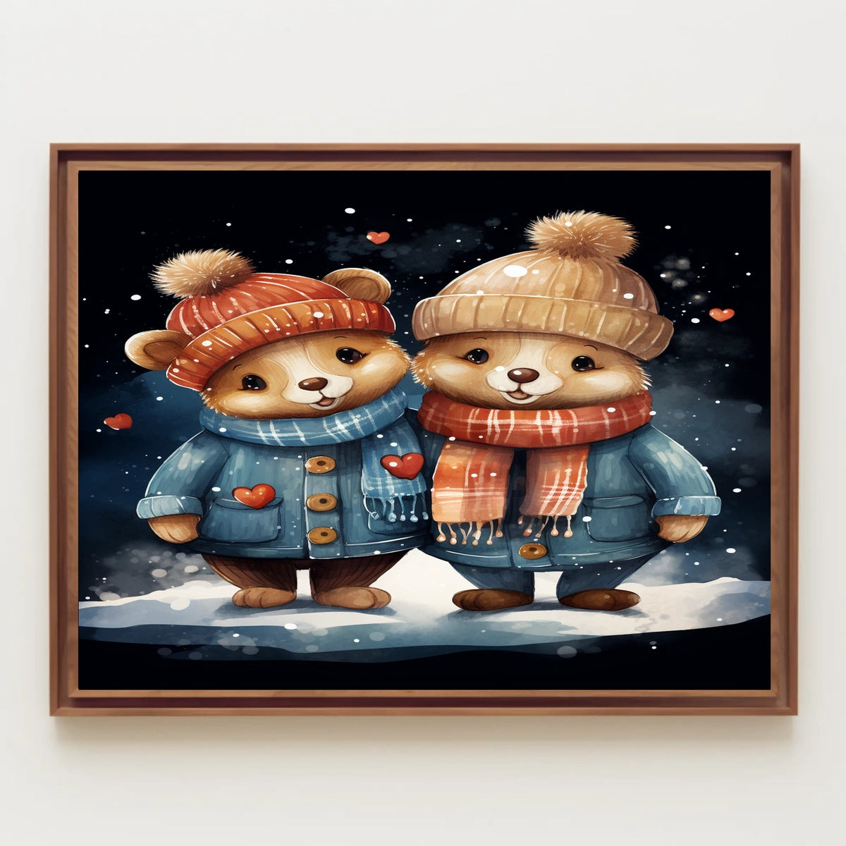 Winter Wonderland Bears Poster