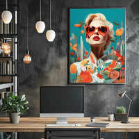 Glamorous Urban Fashion Pop Art Poster Modern Wall Art