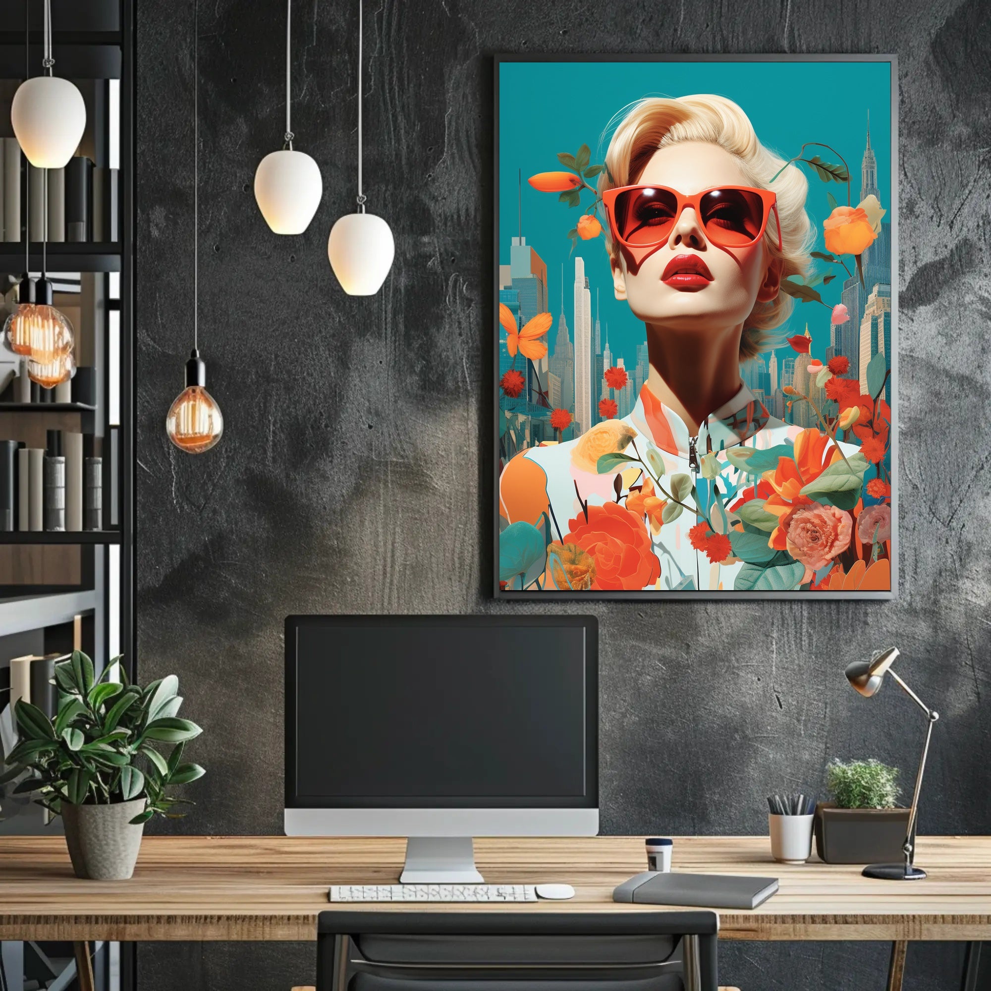 Glamorous Urban Fashion Pop Art Poster Modern Wall Art