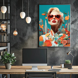Glamorous Urban Fashion Pop Art Poster Modern Wall Art