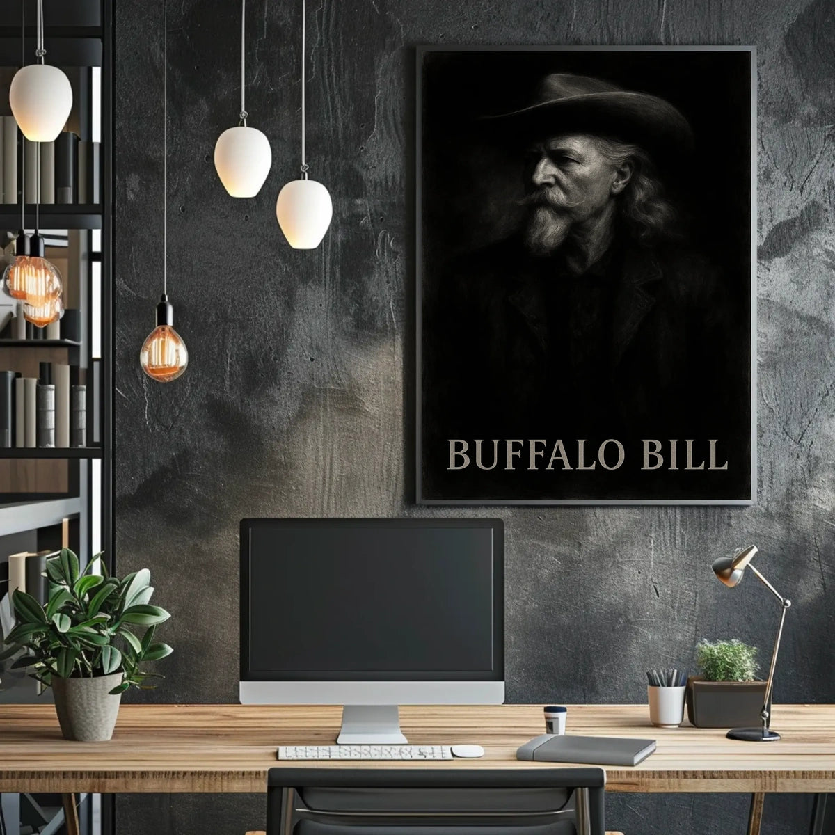 Buffalo Bill Portrait American West Historical Poster