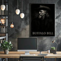 Buffalo Bill Portrait American West Historical Poster