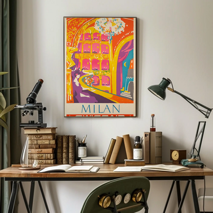 Swissair Milan 1953 Poster