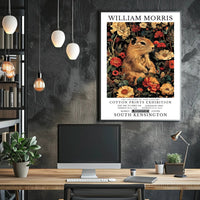 William Morris Cotton Prints Exhibition Artistic Poster