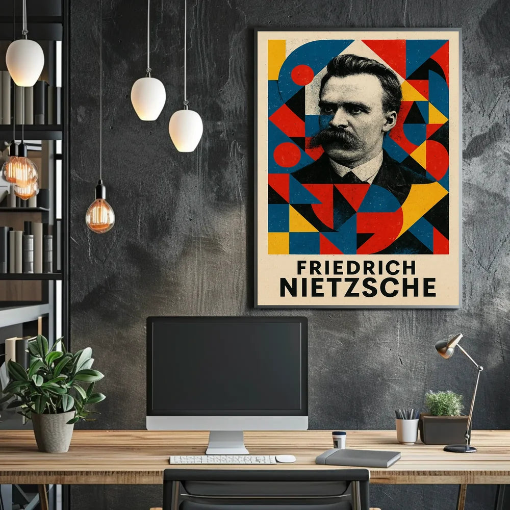 Abstract Expressionism Art Deco Style Poster