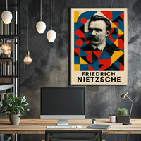 Abstract Expressionism Art Deco Style Poster