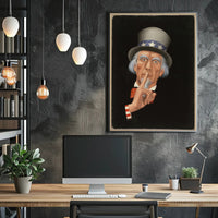 Uncle Sam "Shh" Art Print Political or Propaganda Poster