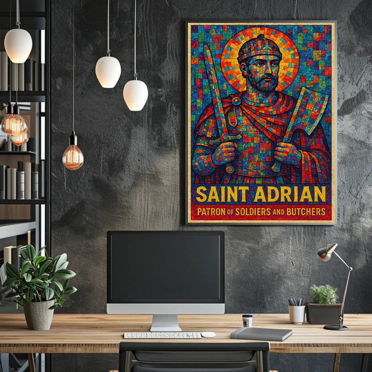 Saint Adrian Patron Of Soldiers And Poster