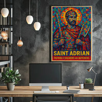 Saint Adrian Patron Of Soldiers And Poster
