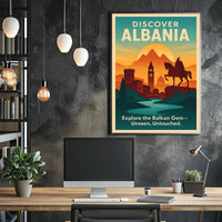 Albania Vintage Travel Poster Wall Art Print