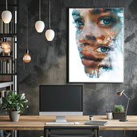 Mysterious Cloaked Figure Fantasy Art Poster Print PosterGoat