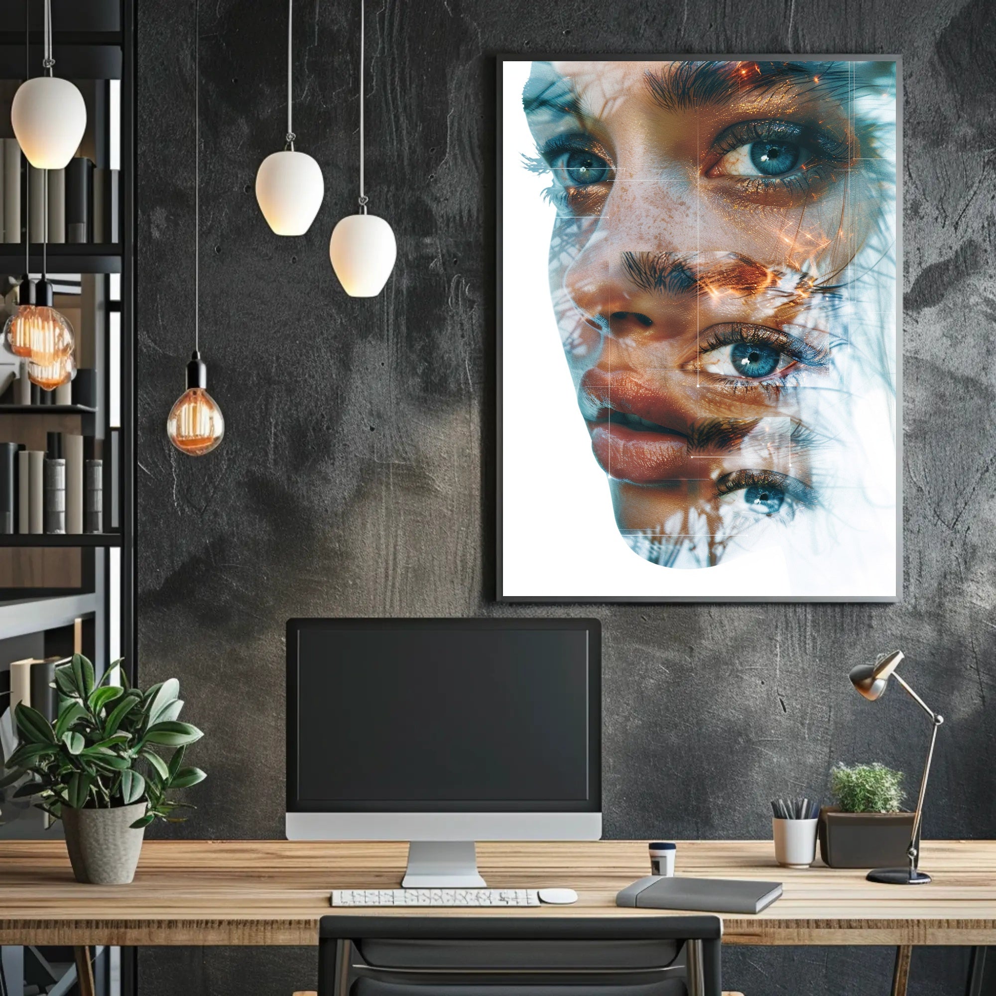 Mysterious Cloaked Figure Fantasy Art Poster Print PosterGoat