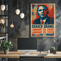 Barack Obama 44th President of the United States Street Art Mashup Poster