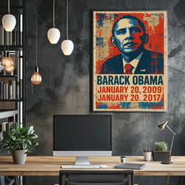 Barack Obama 44th President of the United States Street Art Mashup Poster