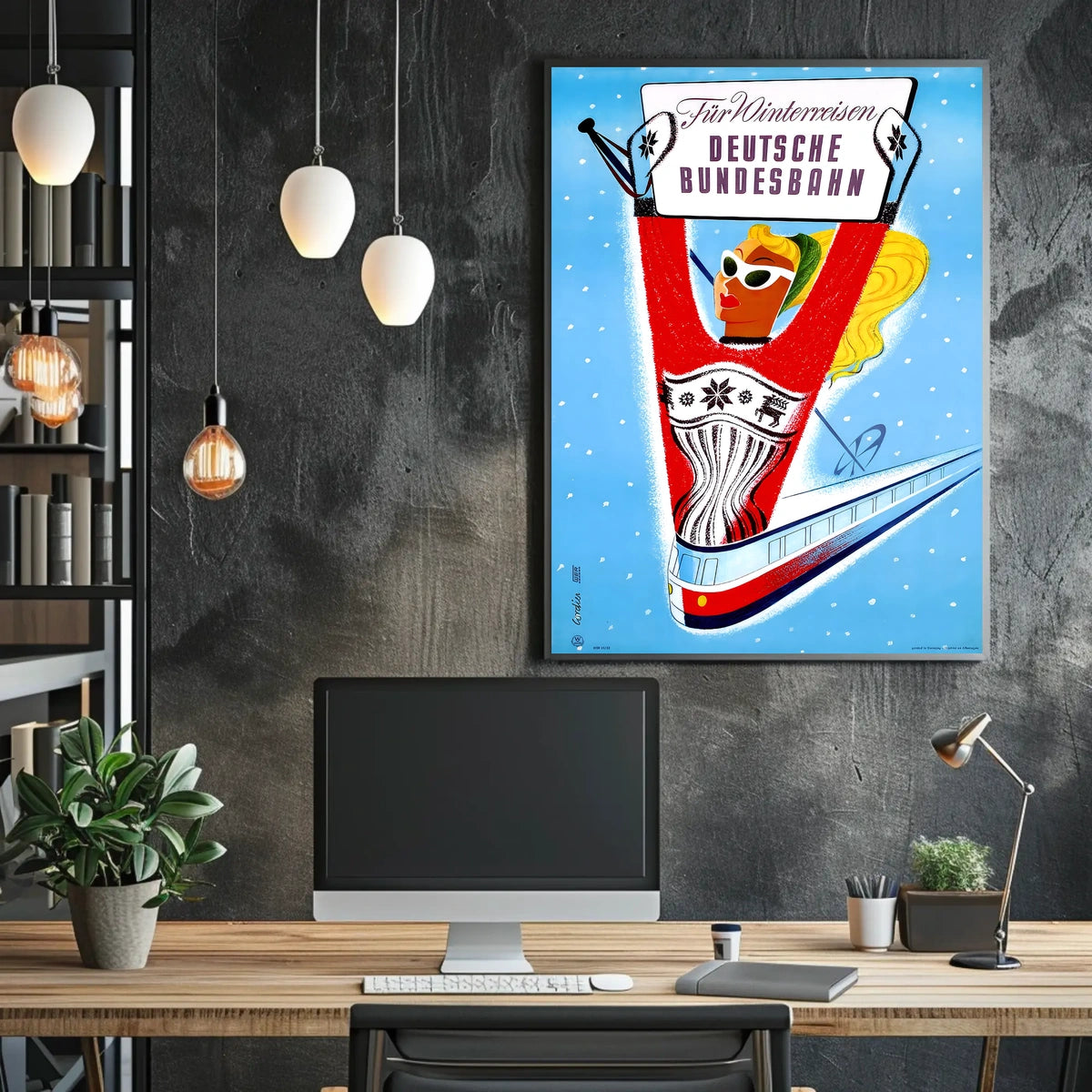 Winter Travel With Deutsche Bundesbahn Poster